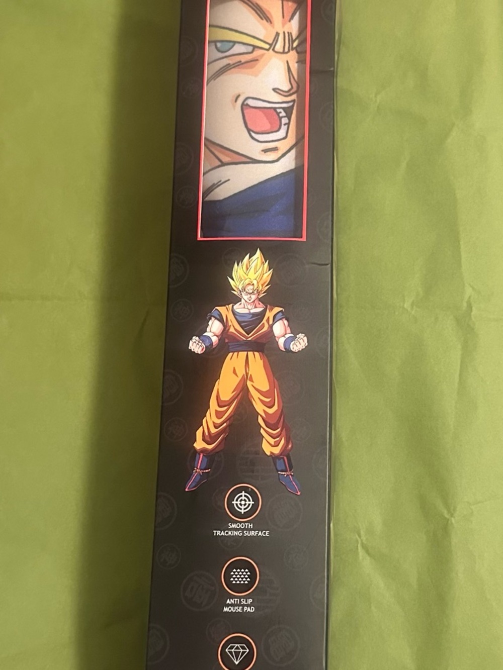 Dragon Ball Z Super Saiyan Goku Mouse Pad - Black & Orange
